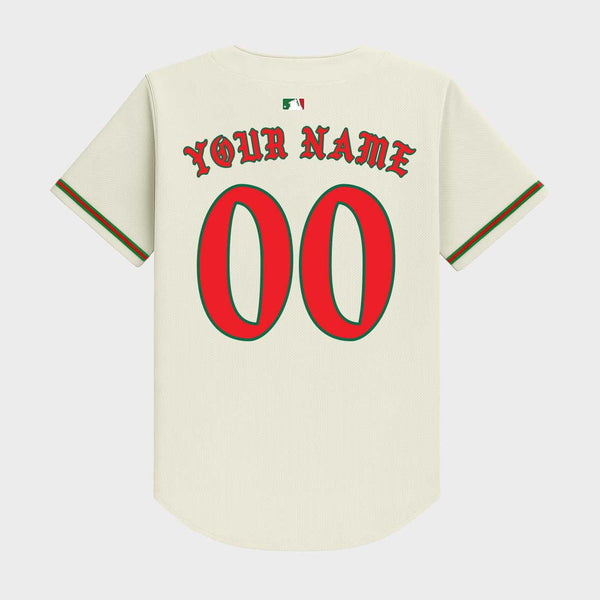 Old English Mexico Baseball Jersey