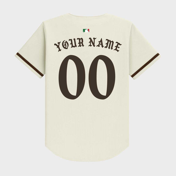 Old English Mexico Baseball Jersey