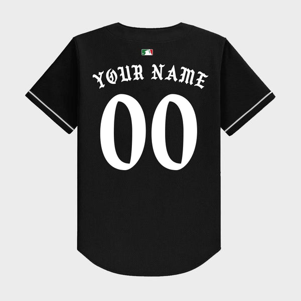 Old English Mexico Baseball Jersey