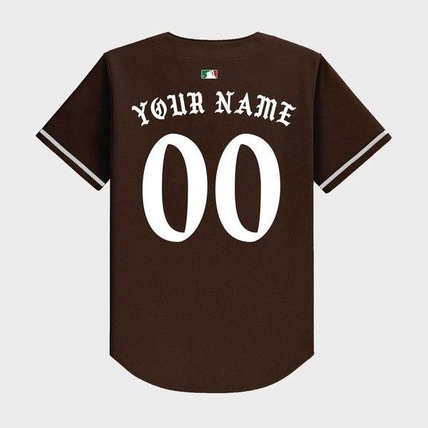 Old English Mexico Baseball Jersey