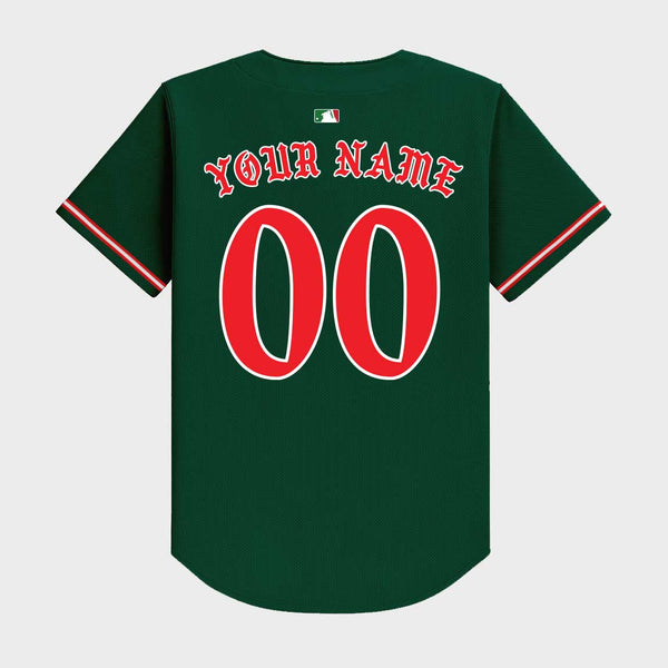 Old English Mexico Baseball Jersey