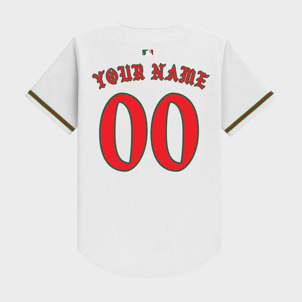 Old English Mexico Baseball Jersey