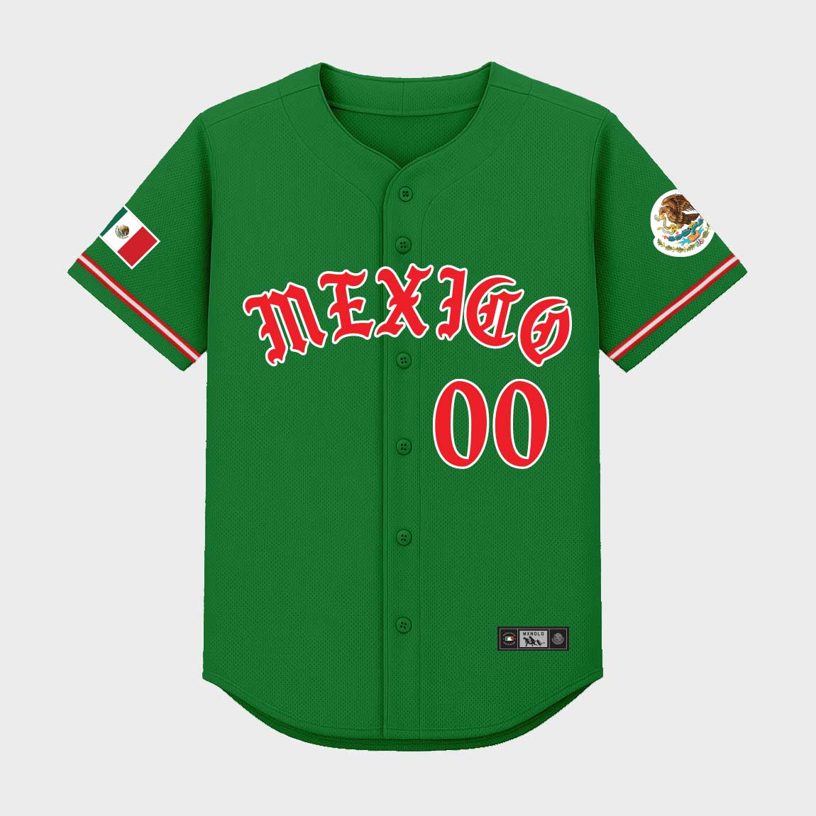 Old English Mexico Baseball Jersey
