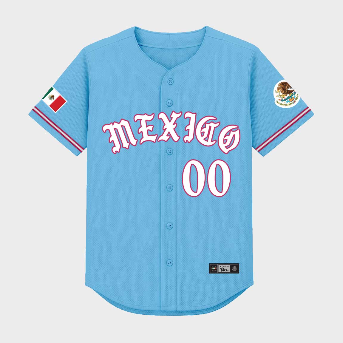 Old English Mexico Baseball Jersey