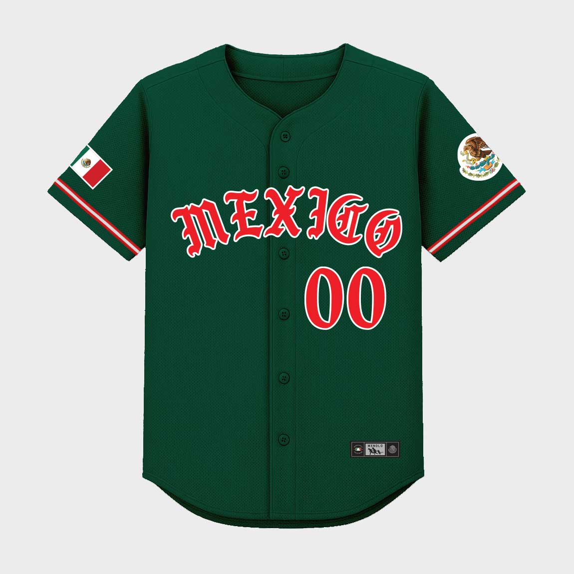 Old English Mexico Baseball Jersey