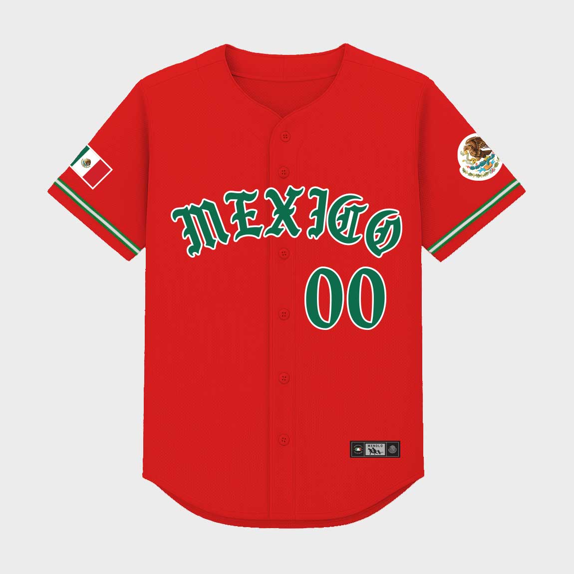 Old English Mexico Baseball Jersey