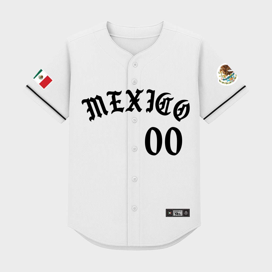 Old English Mexico Baseball Jersey