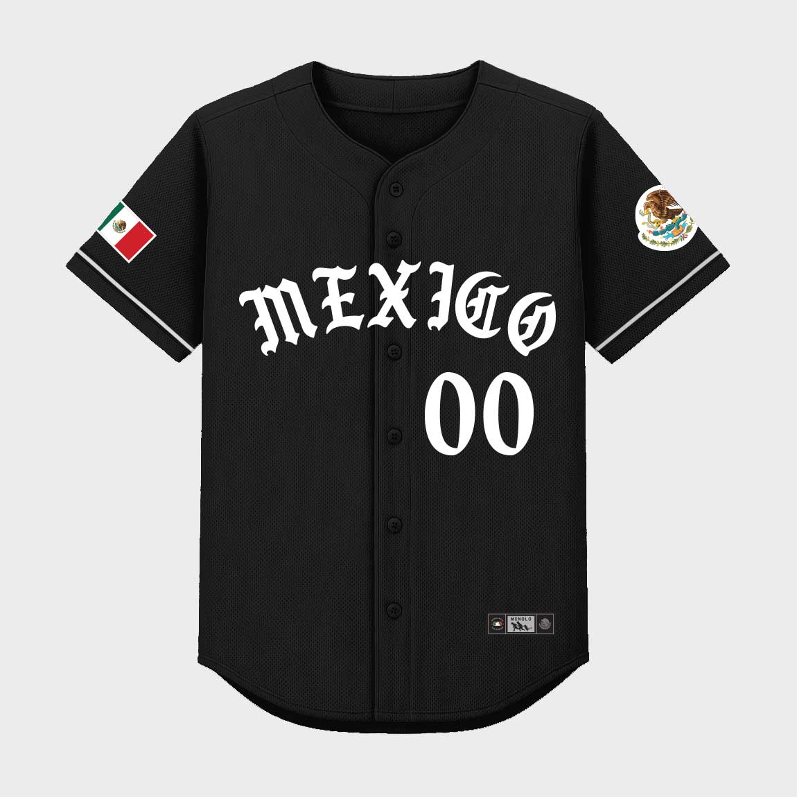 Old English Mexico Baseball Jersey